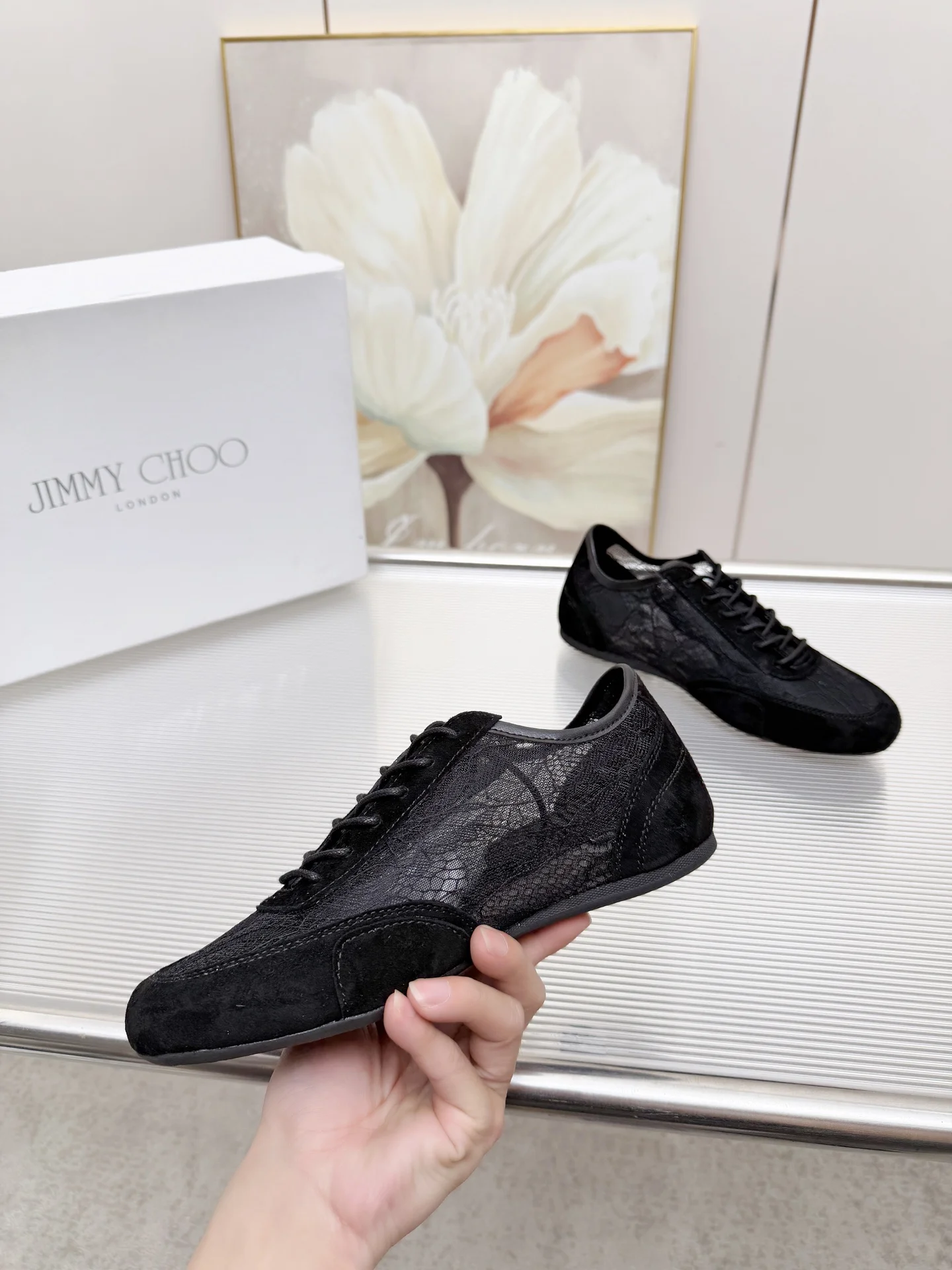 JIMMY CHOO Sneakers Leather & Suede EU35-41 B30202608031108 - Image 6