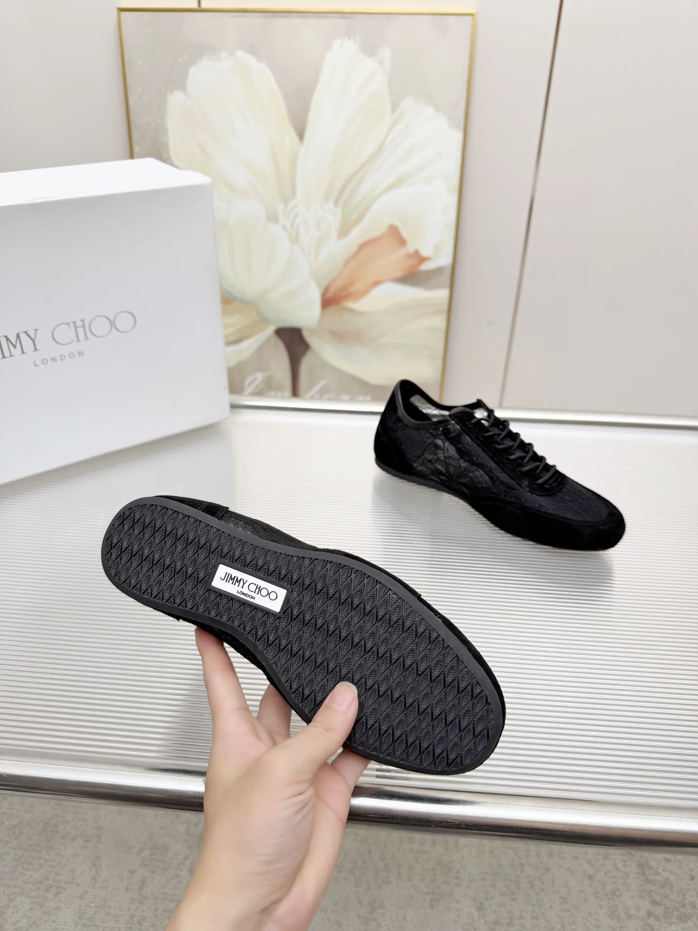 JIMMY CHOO Sneakers Leather & Suede EU35-41 B30202608031108 - Image 9