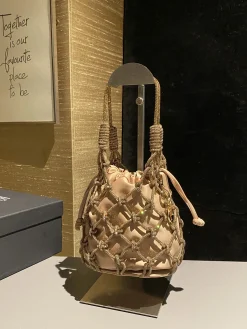 JUDITH LEIBER Clutches Bags Satin Crystal (Beige-Gold) 15X11X18CM E80202608100199