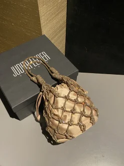 Alternative view of JUDITH LEIBER Clutches Bags Satin Crystal (Beige-Gold) 15X11X18CM E80202608100199