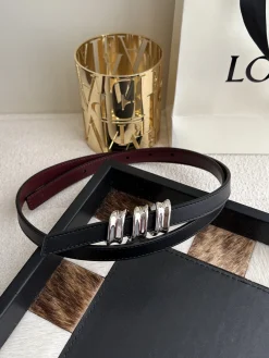 Alternative view of LOEWE Belts Smooth Calfskin 1.5cm Width A70202608050041