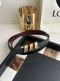 Alternative view of LOEWE Belts Smooth Calfskin One Size 1.5cm Width A70202608050040