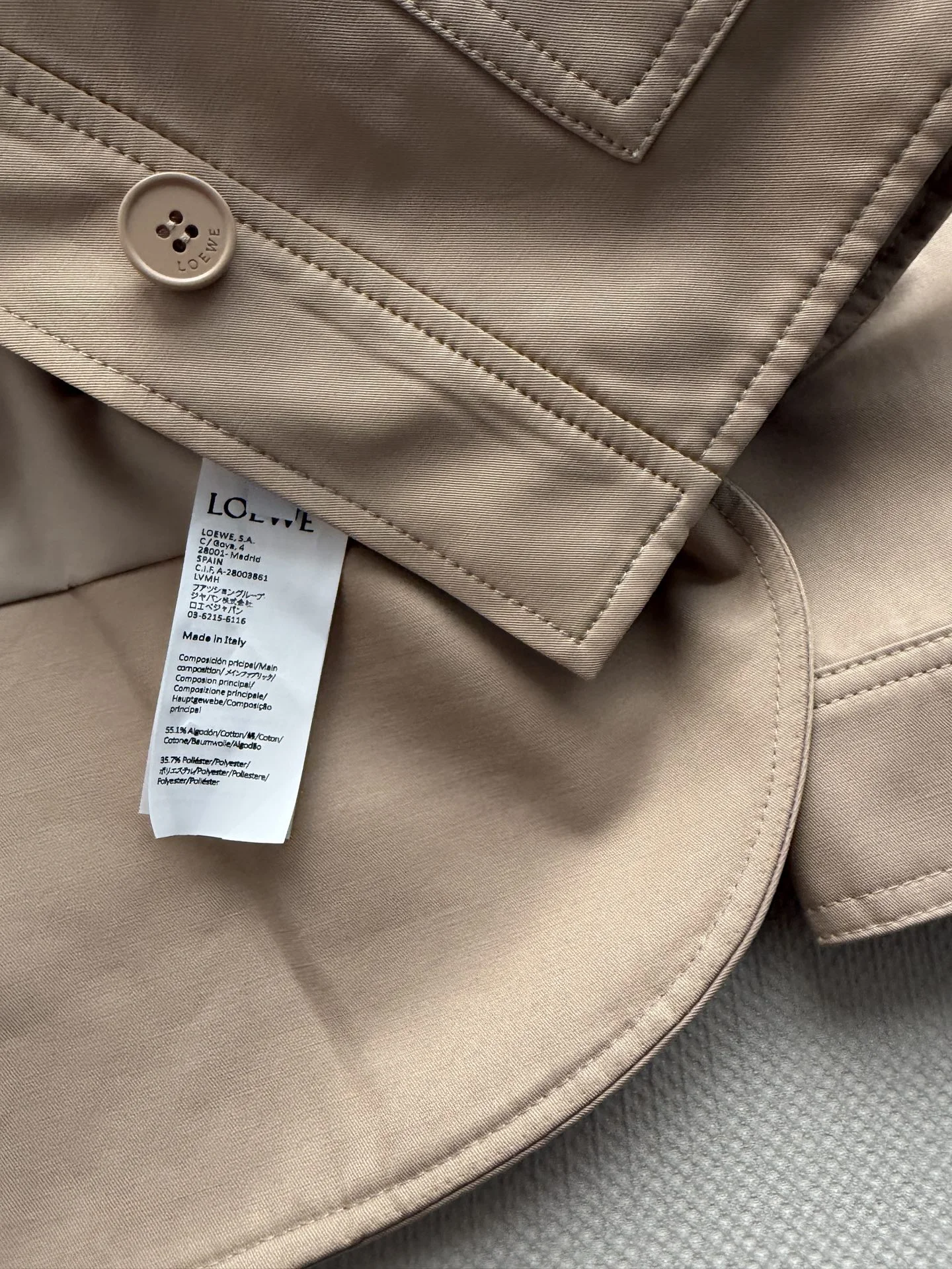 LOEWE Coats Cotton S-M-L C45202608040550 - Image 9