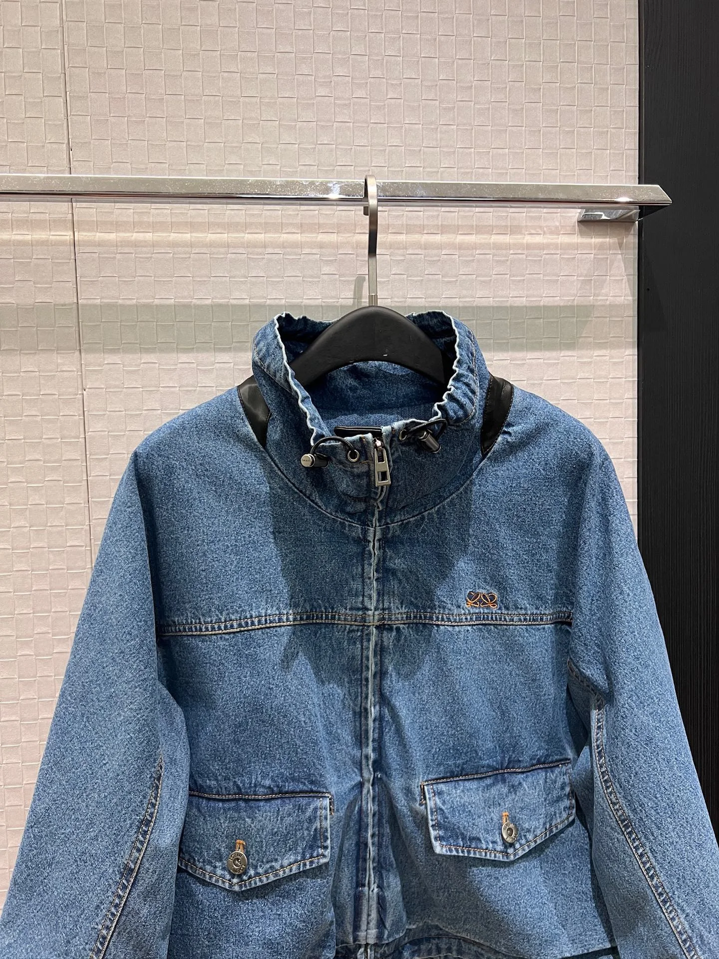 LOEWE Coats Denim Leather S-XL C55202608040414 - Image 2