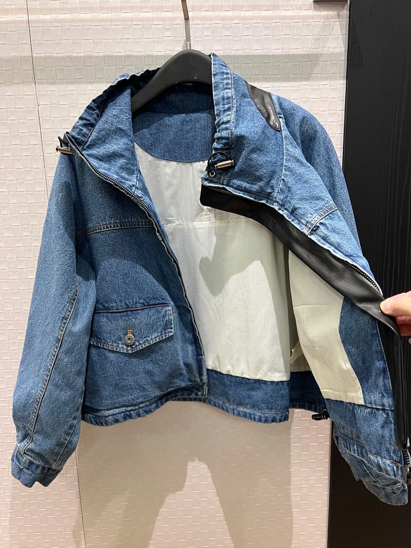 LOEWE Coats Denim Leather S-XL C55202608040414 - Image 5