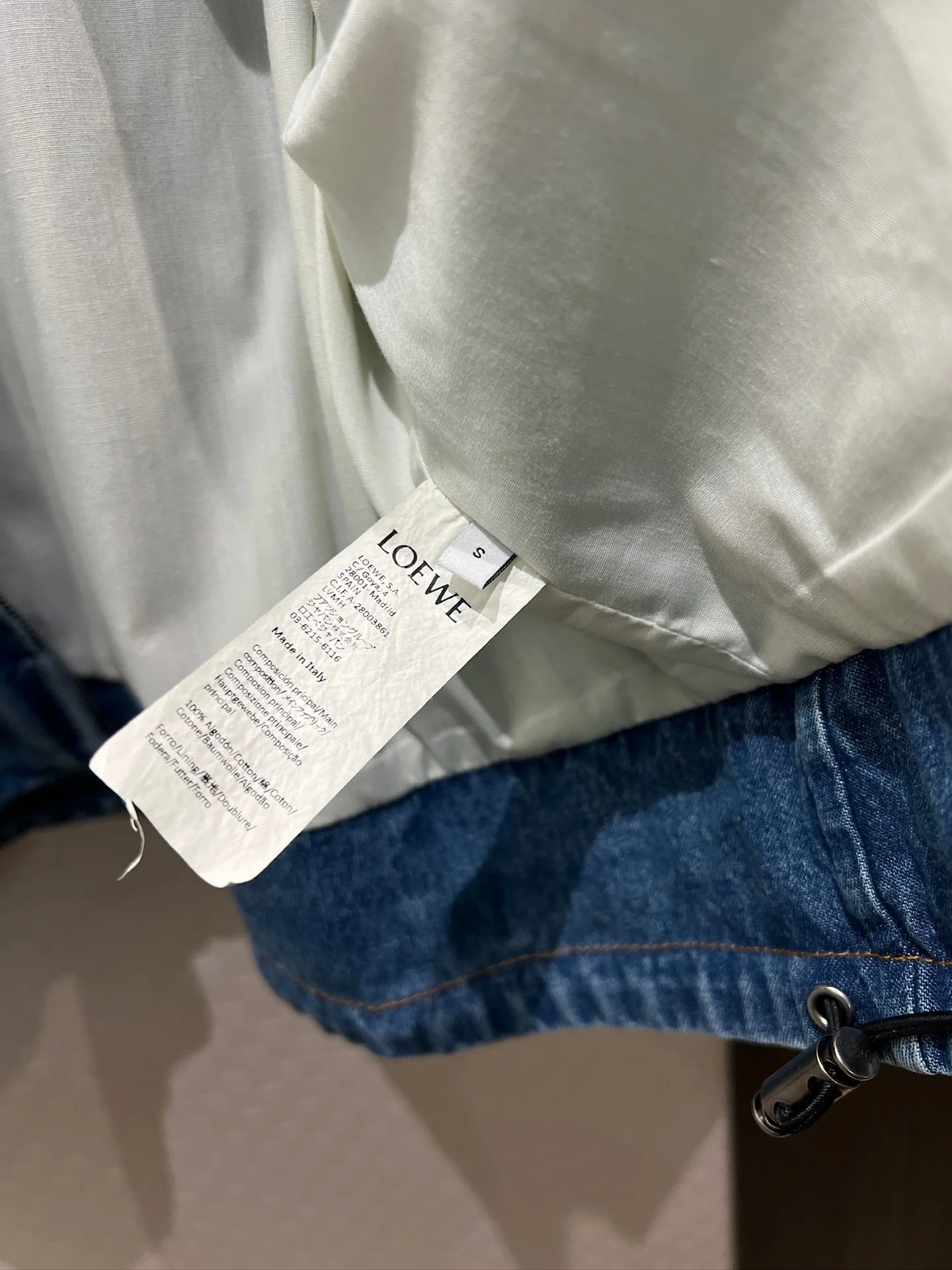 LOEWE Coats Denim Leather S-XL C55202608040414 - Image 6