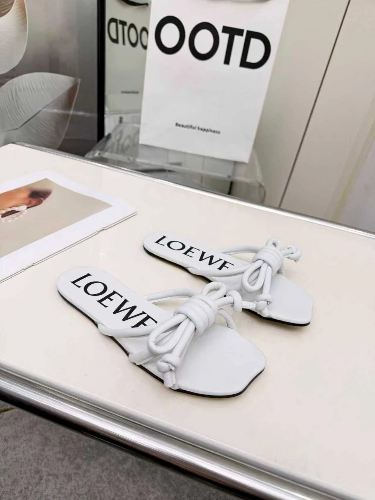 LOEWE Sandals Sheep Leather EU35-41 A70202608031738 - Image 6