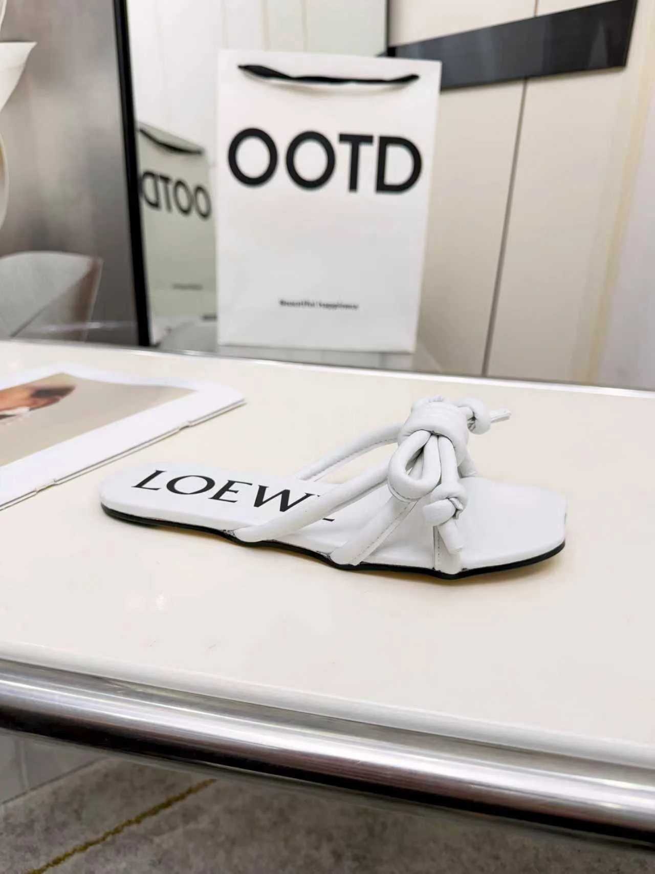 LOEWE Sandals Sheep Leather EU35-41 A70202608031738 - Image 9