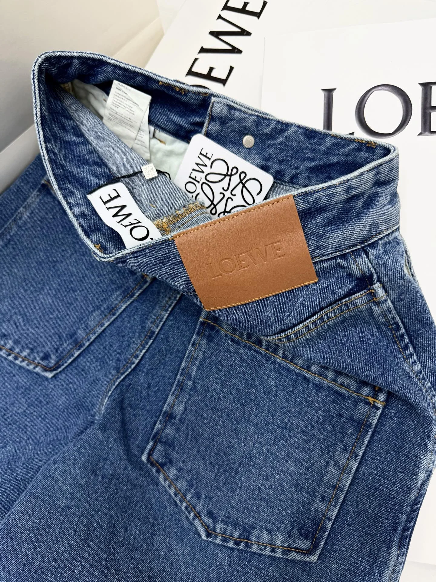 LOEWE Trousers Denim SML C20202608040492 - Image 2
