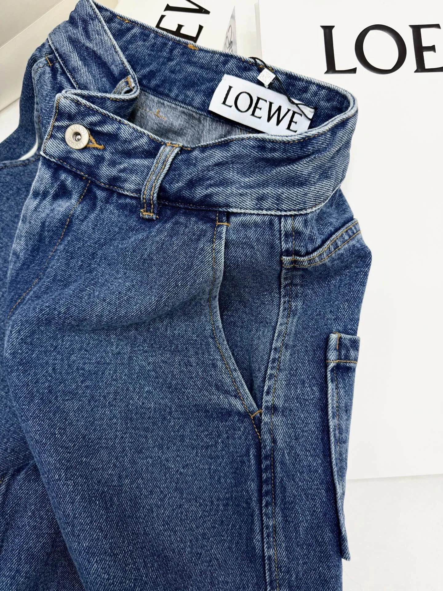 LOEWE Trousers Denim SML C20202608040492 - Image 4