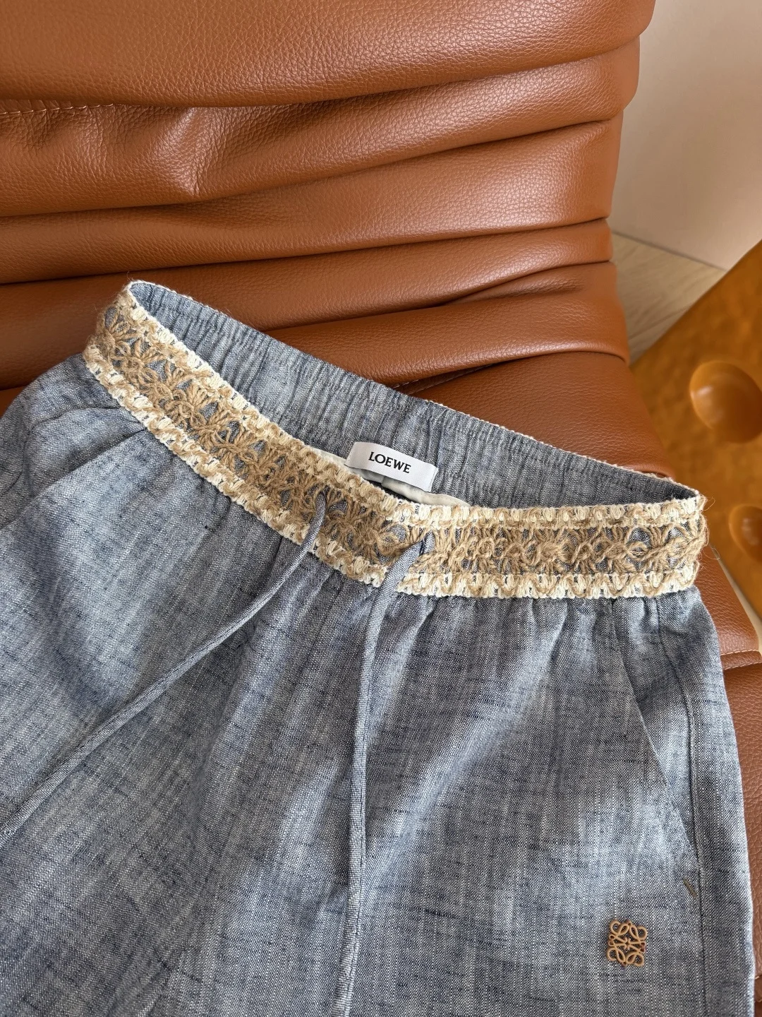 LOEWE Trousers Linen ONE SIZE B75202608042426 - Image 5