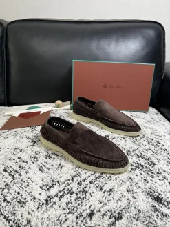LORO PIANA Loafers Knitted Calf Leather EU38-45 D20202608030311