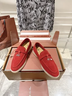 Alternative view of LORO PIANA Loafers Suede Calfskin EU35-40 B80202608030675