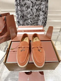 LORO PIANA Loafers Suede Calfskin EU35-40 B80202608030677