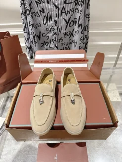 LORO PIANA Loafers Suede Calfskin EU35-40 B80202608030682