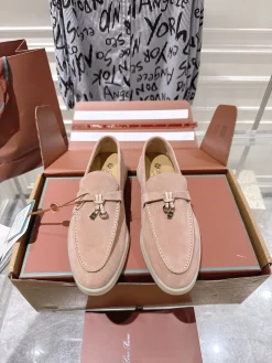 LORO PIANA Loafers Suede Leather EU35-40 B80202608030663