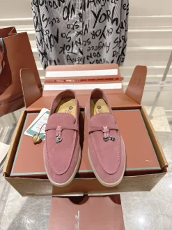LORO PIANA Loafers Suede Leather EU35-40 B80202608030664