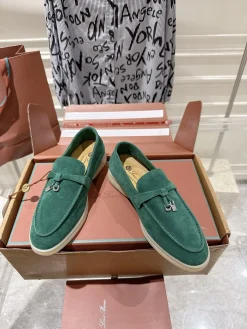 LORO PIANA Loafers Suede Leather EU35-40 B80202608030665
