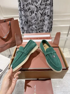 Alternative view of LORO PIANA Loafers Suede Leather EU35-40 B80202608030665