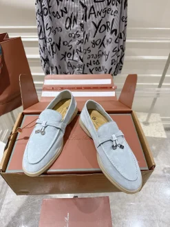 Alternative view of LORO PIANA Loafers Suede Leather EU35-40 B80202608030666