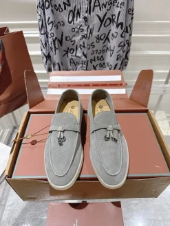 LORO PIANA Loafers Suede Leather EU35-40 B80202608030667