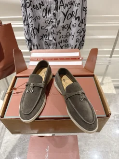 Alternative view of LORO PIANA Loafers Suede Leather EU35-40 B80202608030668