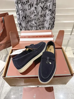 Alternative view of LORO PIANA Loafers Suede Leather EU35-40 B80202608030671