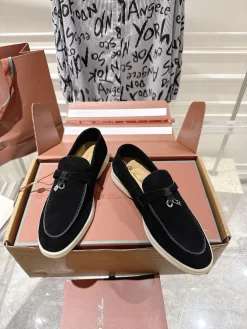 Alternative view of LORO PIANA Loafers Suede Leather EU35-40 B80202608030673