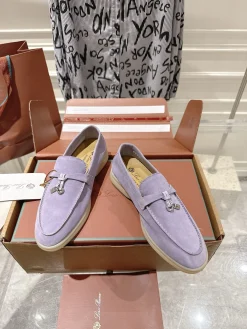Alternative view of LORO PIANA Loafers Suede Leather EU35-40 B80202608030674