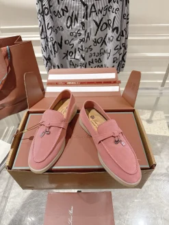 Alternative view of LORO PIANA Loafers Suede Leather EU35-40 B80202608030676