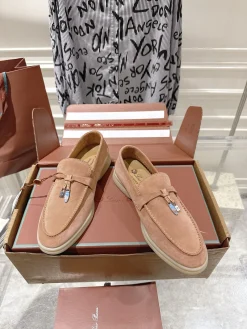 Alternative view of LORO PIANA Loafers Suede Leather EU35-40 B80202608030679