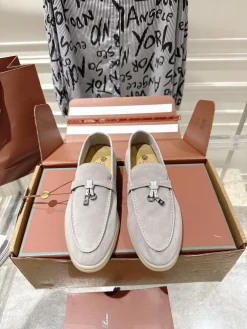 Alternative view of LORO PIANA Loafers Suede Leather EU35-40 B80202608030680