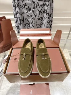 Alternative view of LORO PIANA Loafers Suede Leather EU35-40 B80202608030681