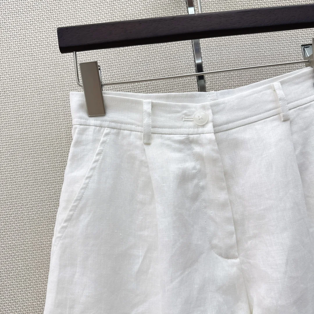 LORO PIANA Shorts Linen S-M-L B25202608041910 - Image 4