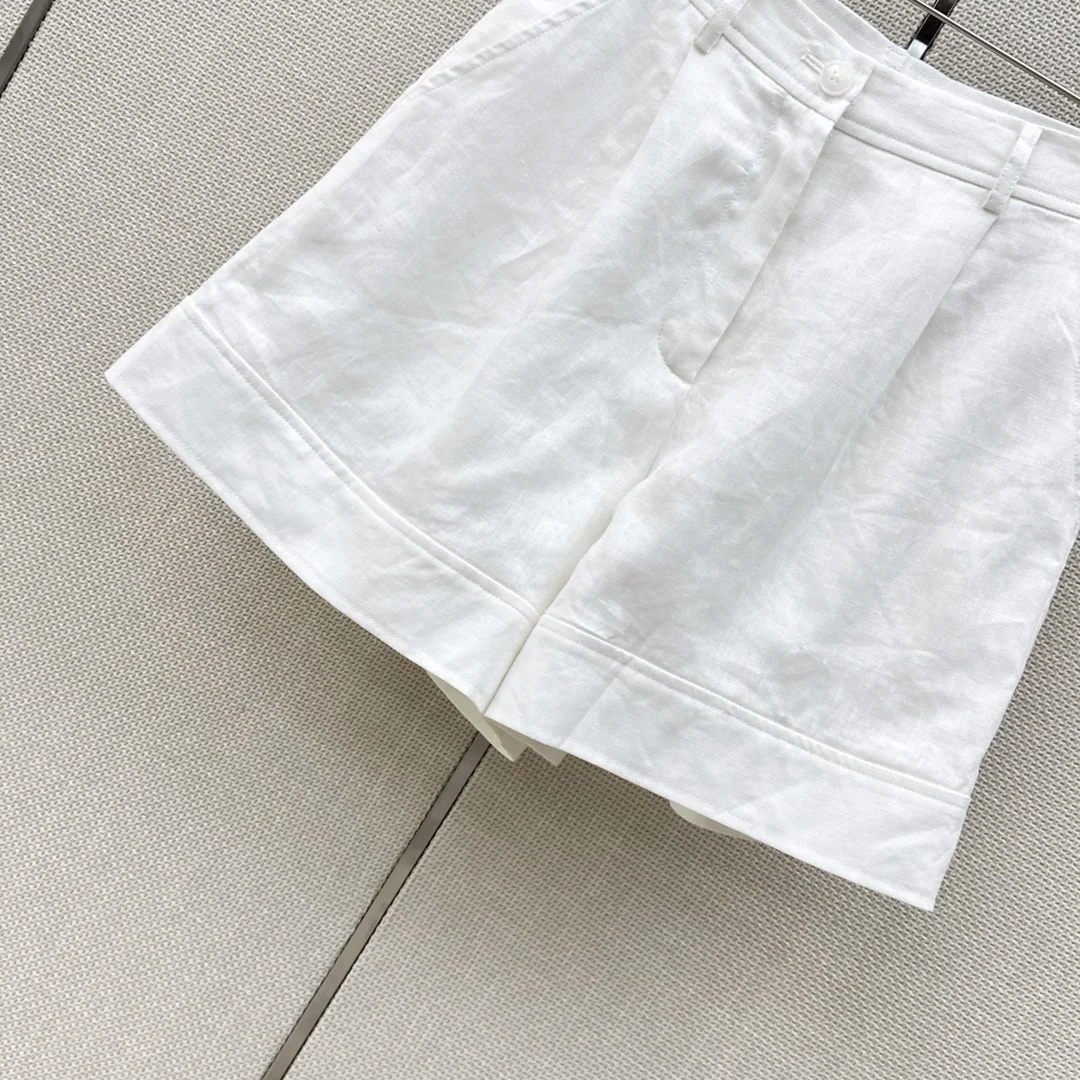 LORO PIANA Shorts Linen S-M-L B25202608041910 - Image 5