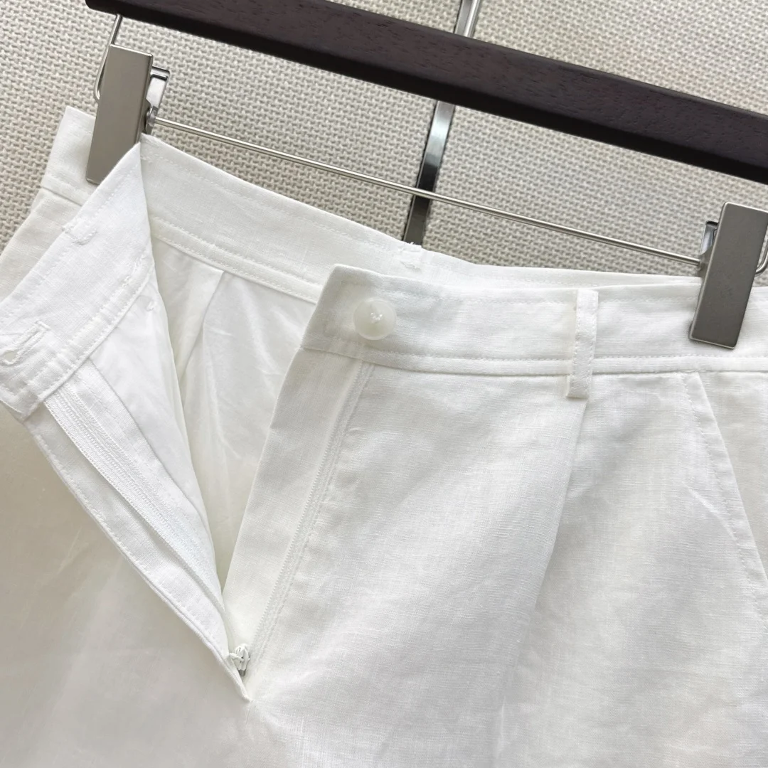 LORO PIANA Shorts Linen S-M-L B25202608041910 - Image 6