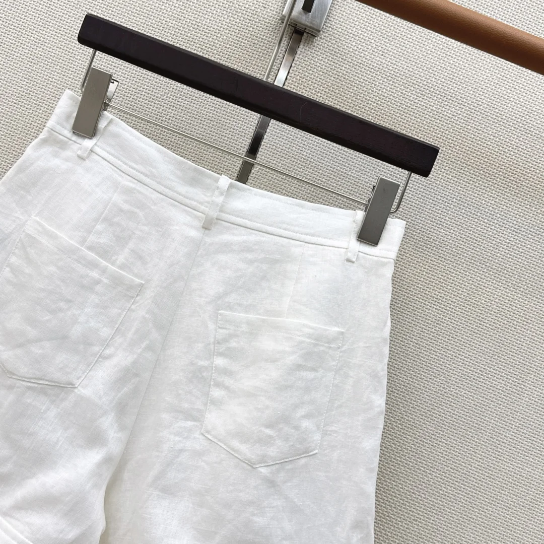 LORO PIANA Shorts Linen S-M-L B25202608041910 - Image 8