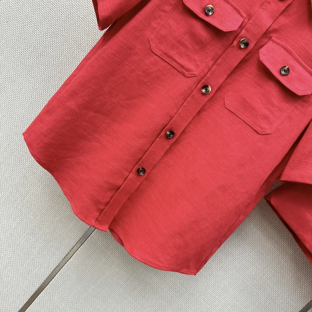 LORO PIANA Shorts Linen S M L C15202608041921 - Image 7
