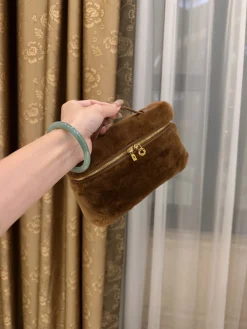Alternative view of LORO PIANA Shoulder Bags Cashmere Silk (Brown-Gold) 19X7X12CM F00202608100466