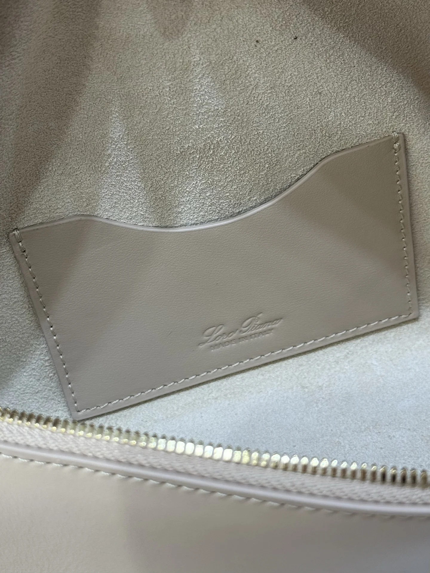 LORO PIANA Shoulder Bags Saddle Leather (Beige-Gold) 23X12XCM F50202608100456 - Image 8