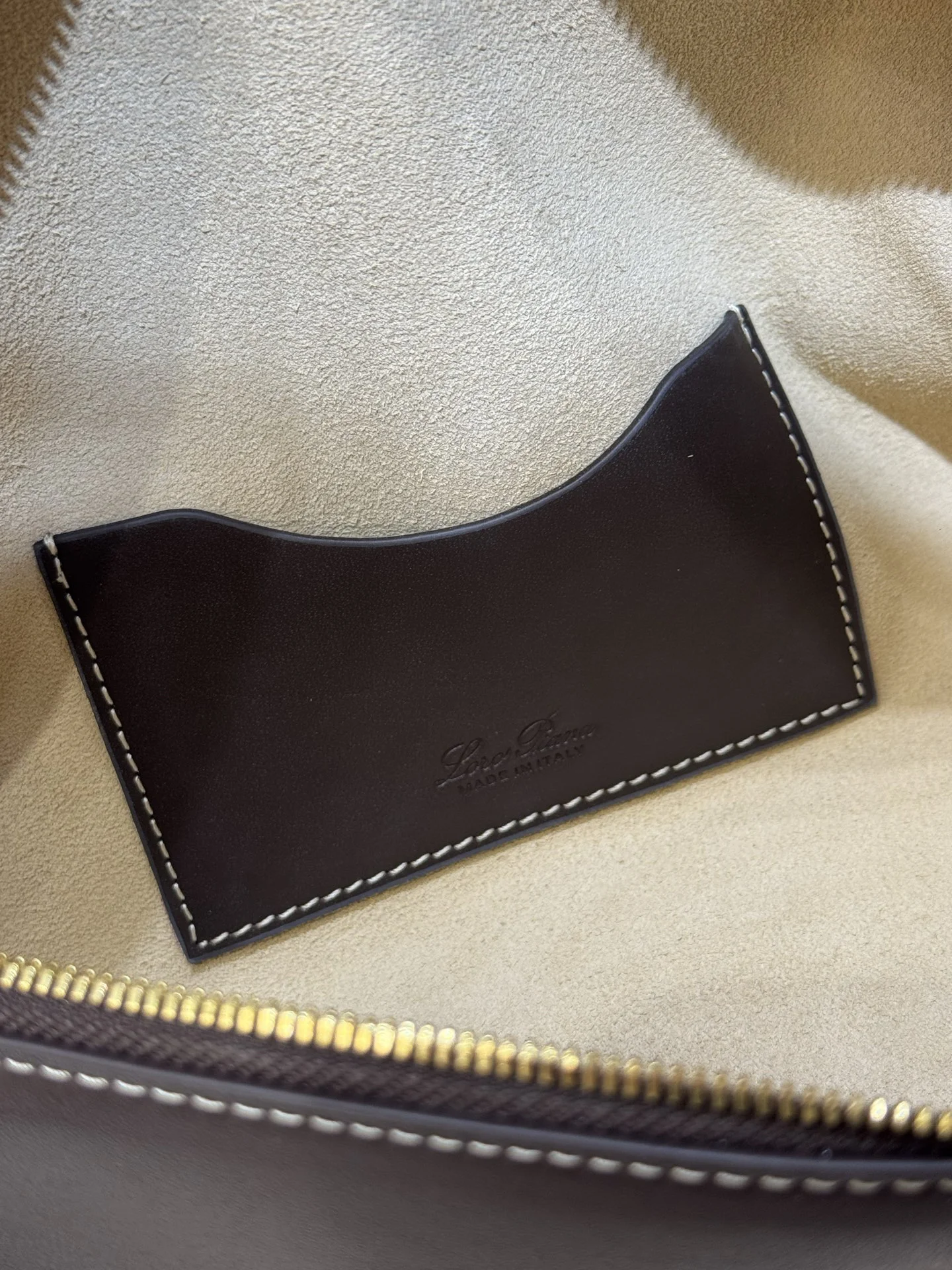 LORO PIANA Shoulder Bags Saddle Leather (Brown-Gold) 23X12XCM F50202608100458 - Image 8