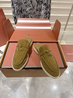 Alternative view of LORO PIANA Slippers Lamb & Calf Leather EU35-39 B80202608030648