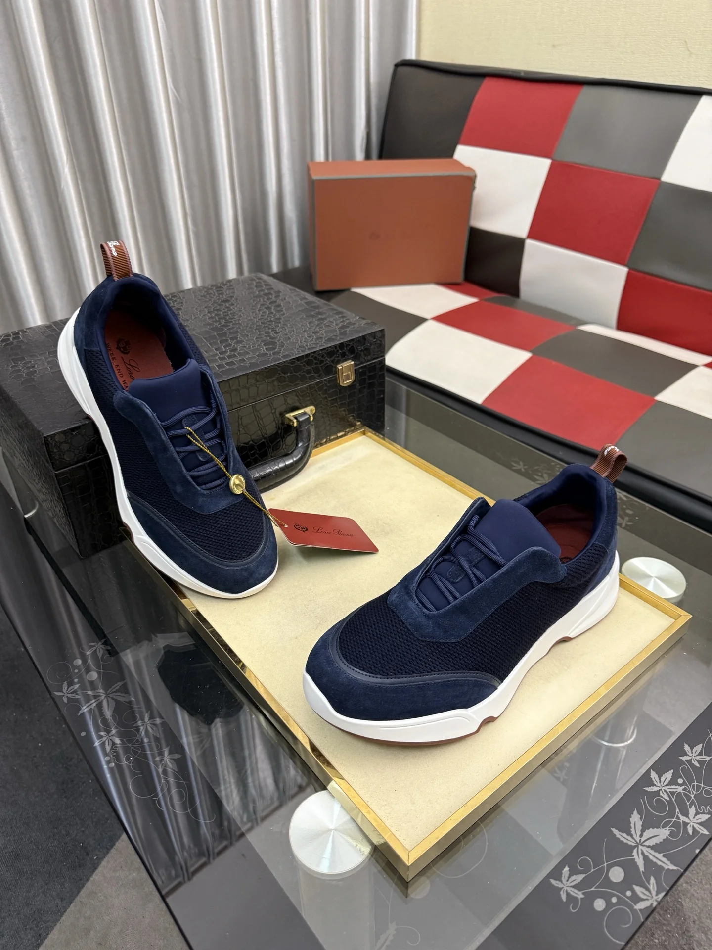 LORO PIANA Sneakers Calf Leather EU38-44 B70202608030139 - Image 3