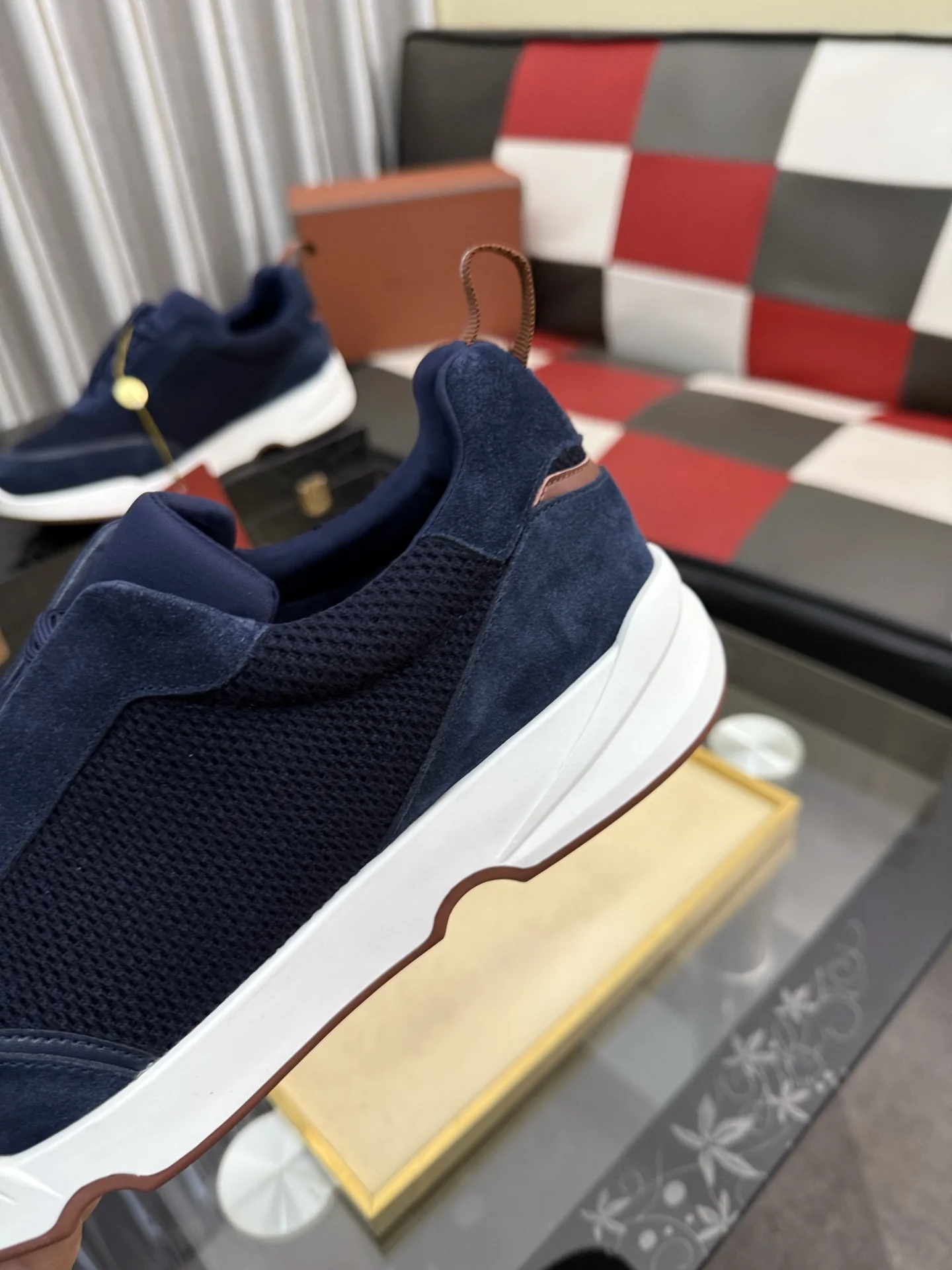 LORO PIANA Sneakers Calf Leather EU38-44 B70202608030139 - Image 7