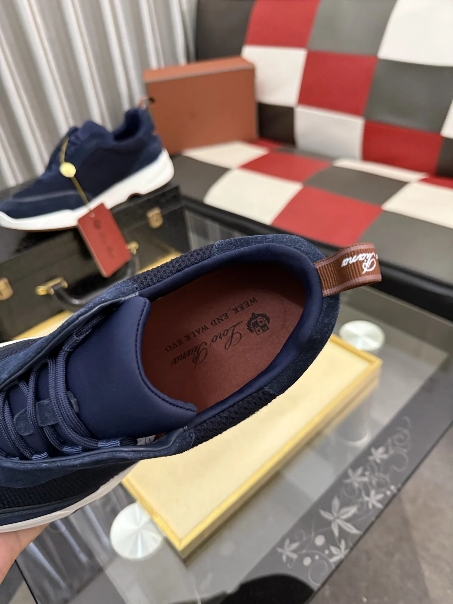 LORO PIANA Sneakers Calf Leather EU38-44 B70202608030139 - Image 8