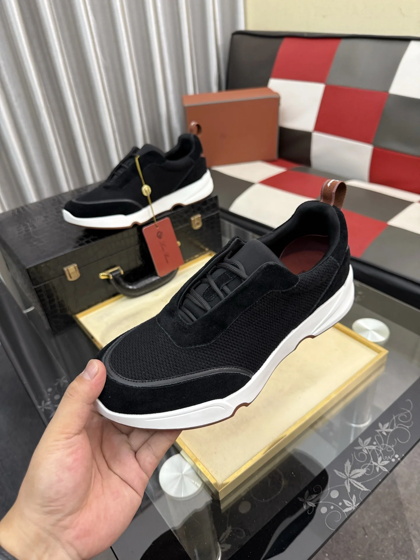LORO PIANA Sneakers Calf Leather EU38-44 B70202608030140 - Image 5