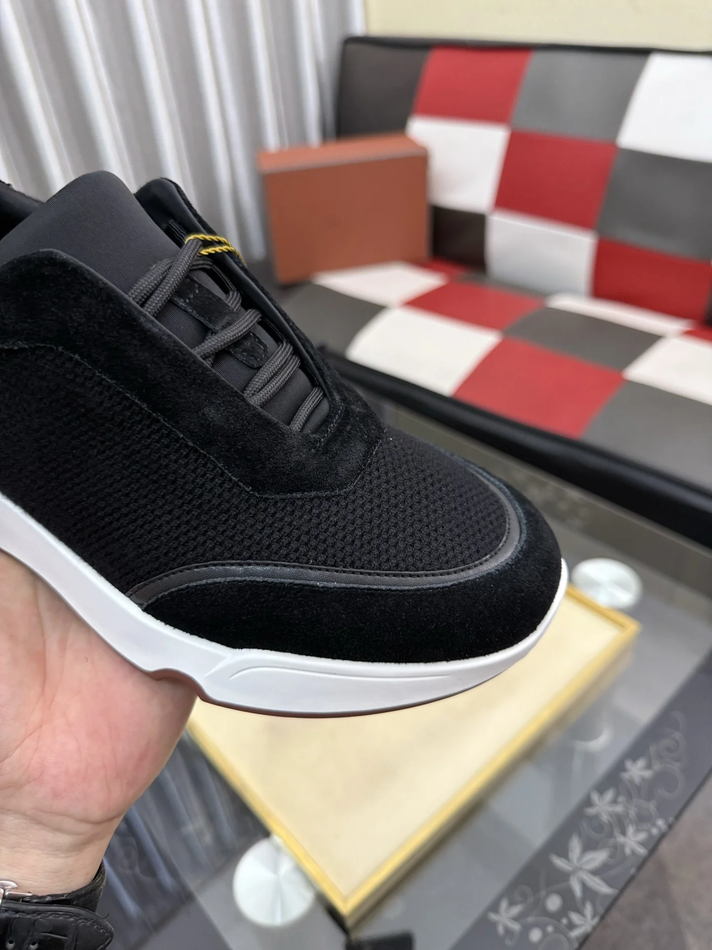 LORO PIANA Sneakers Calf Leather EU38-44 B70202608030140 - Image 6