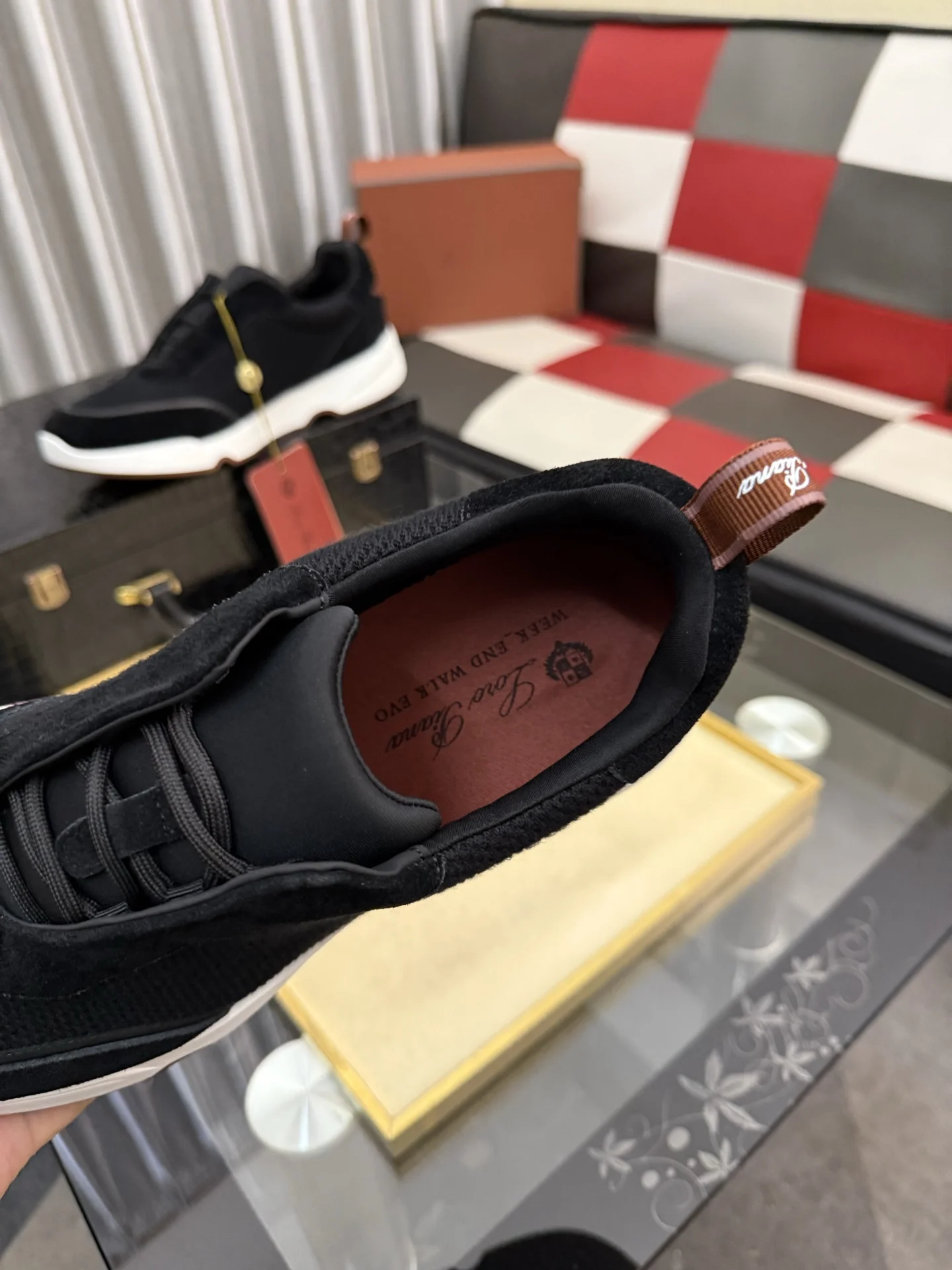 LORO PIANA Sneakers Calf Leather EU38-44 B70202608030140 - Image 8