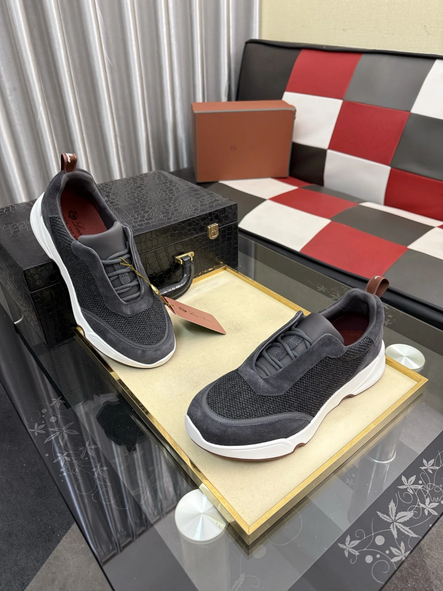 LORO PIANA Sneakers Calf Leather EU38-44 B70202608030142 - Image 3