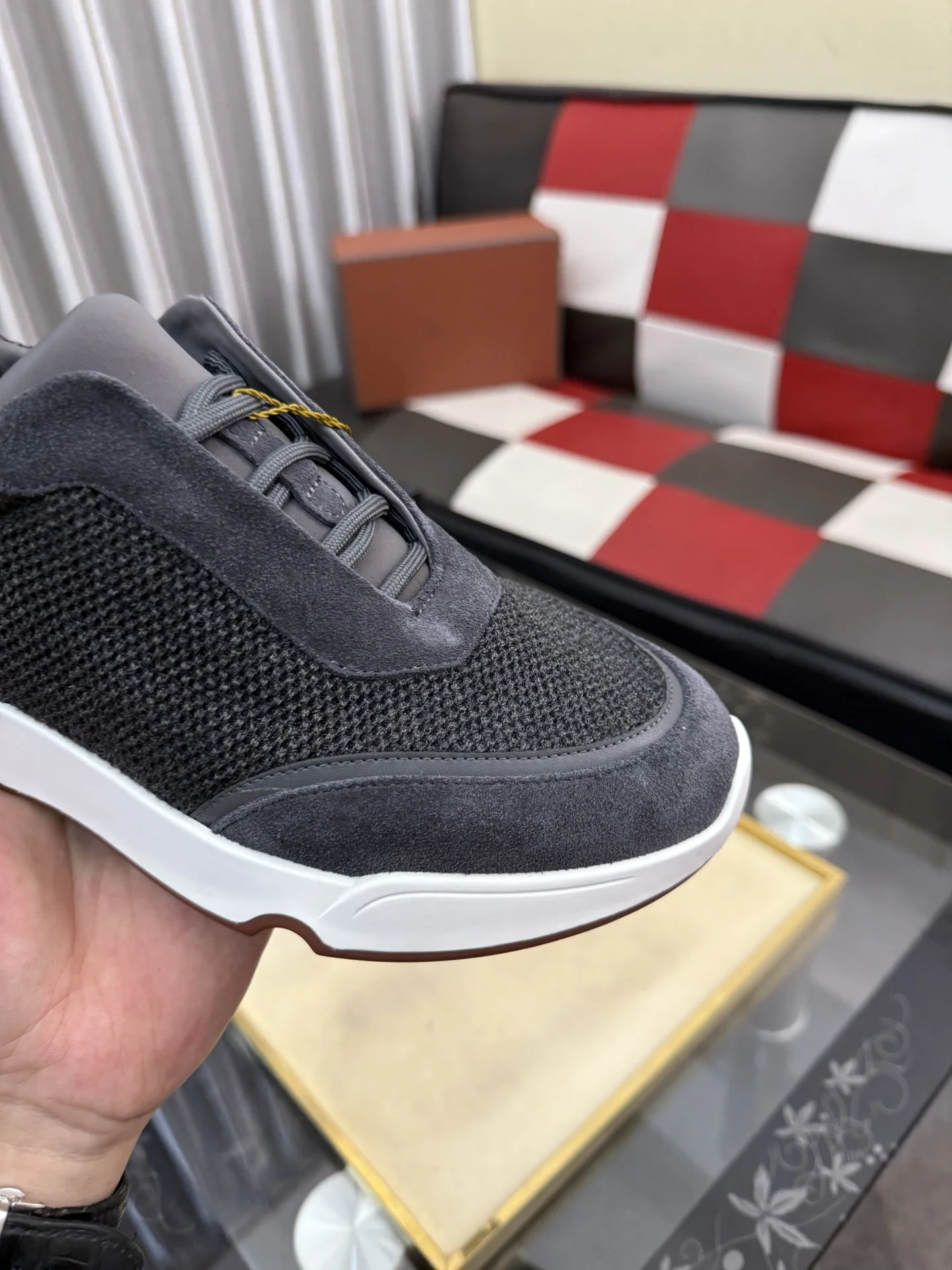 LORO PIANA Sneakers Calf Leather EU38-44 B70202608030142 - Image 6